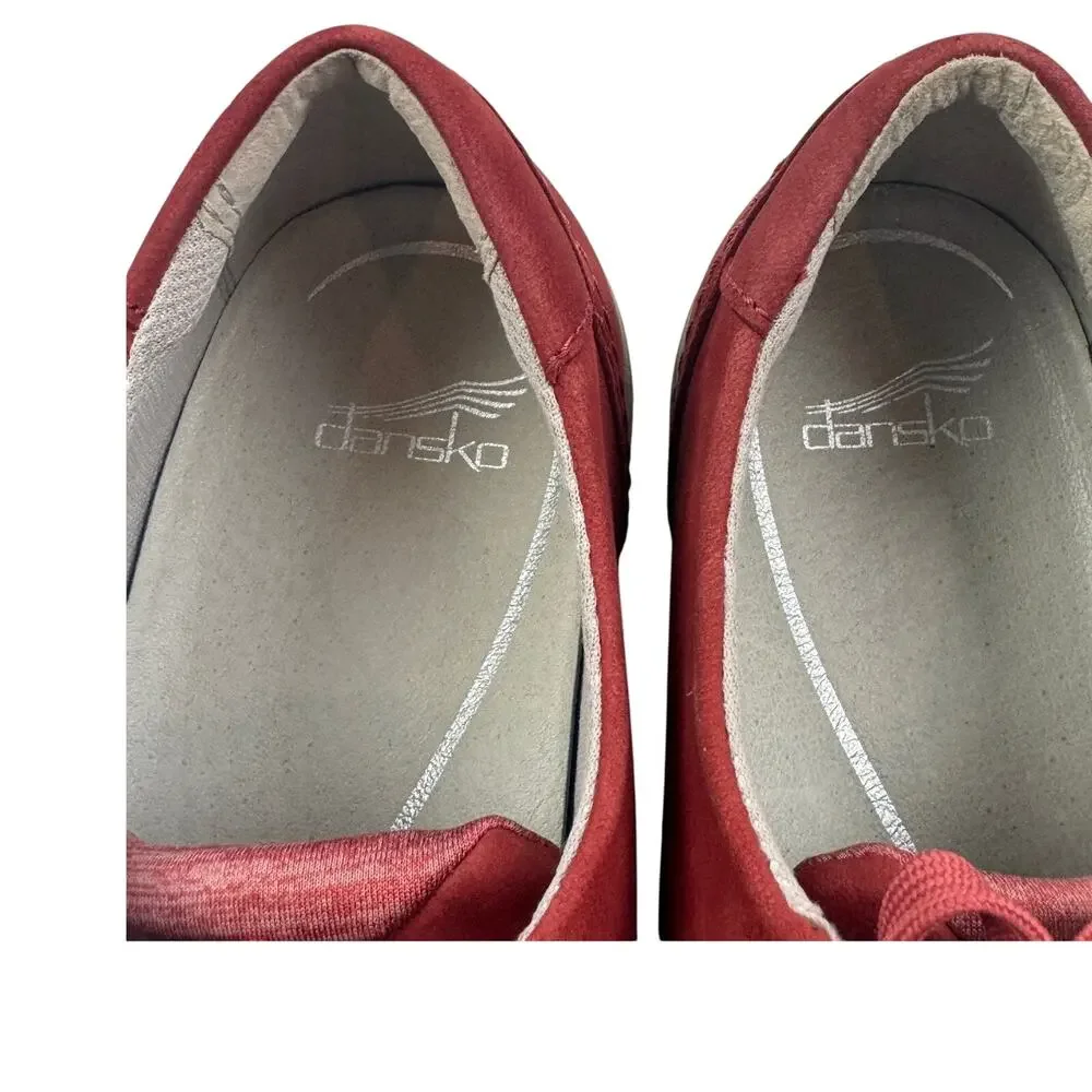 Dansko Leela Waterproof Leather Comfort Lace Up Sneakers Women's Size 40/9.5-10